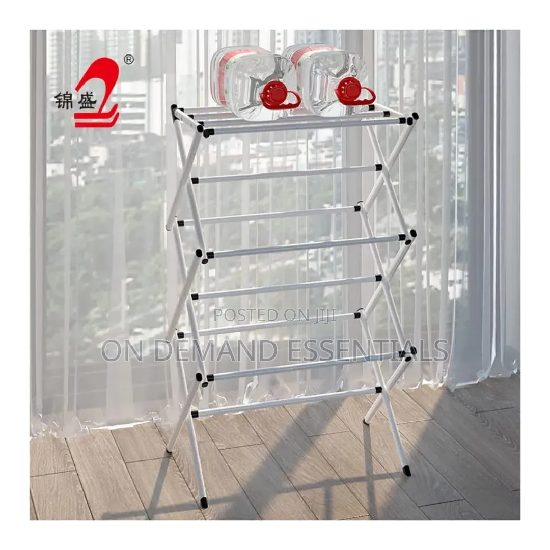 Simple Retractable Drying Rack Drying Clothes Rack Three-Layer