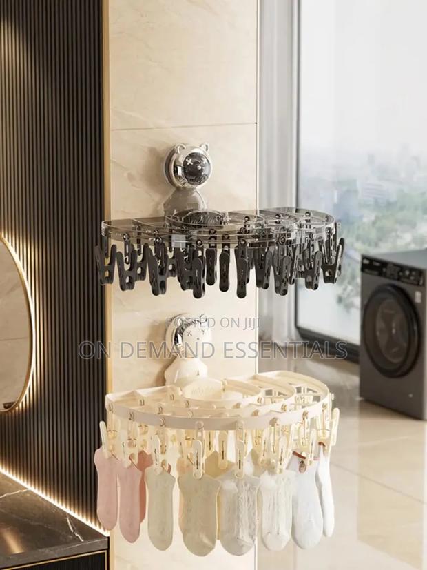 Foldable Clothes Drying Rack Clothes Space Saving - thumbnail 5