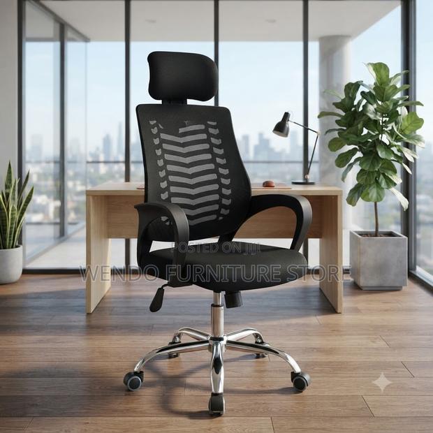 Office Chairs; High Backrest Ergonomic Headrest Office Chairs - main view