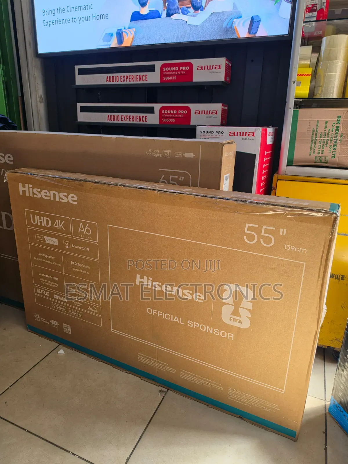 Hisense 55 Inch Class A6 Series UHD Vidaa TV 55A6