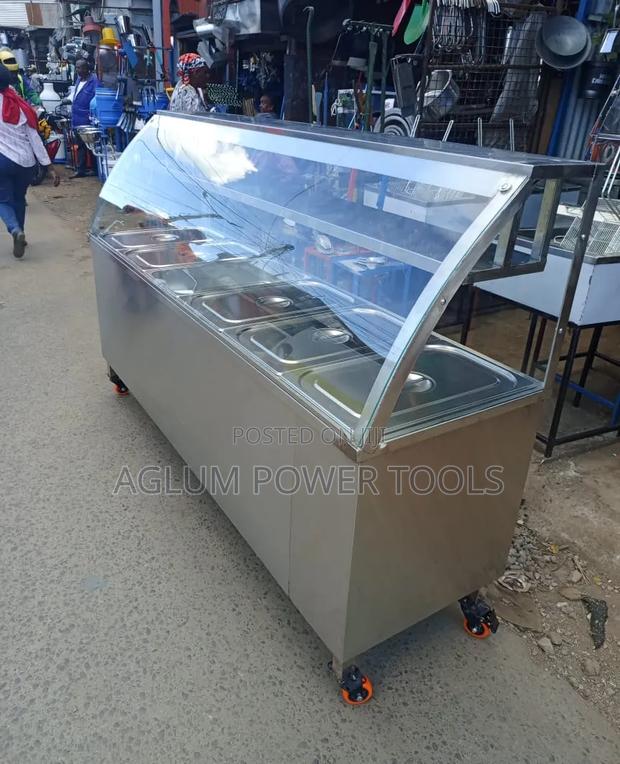 Food Warmer Stainless Steel With 6 Inserts - main view