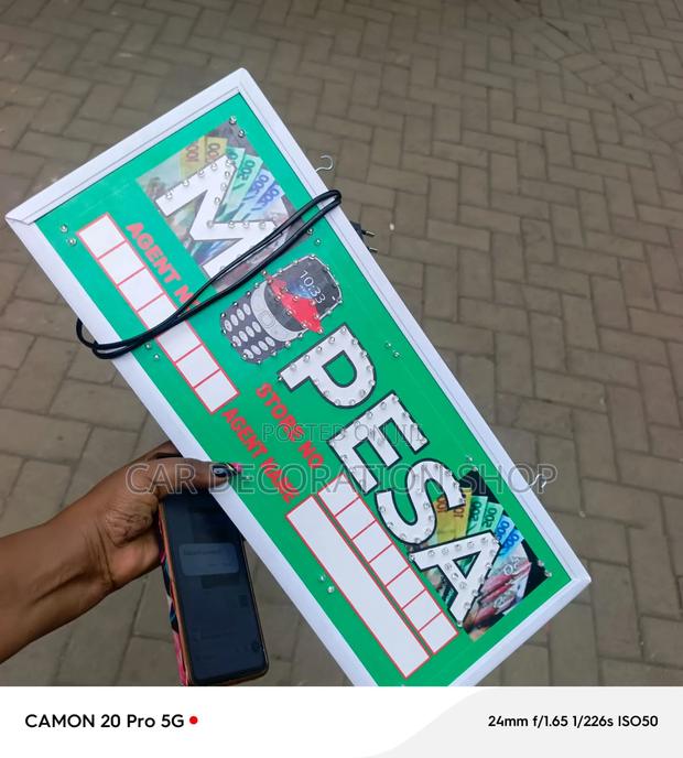 Branded M_pesa Agent Led Sign Board - thumbnail 2