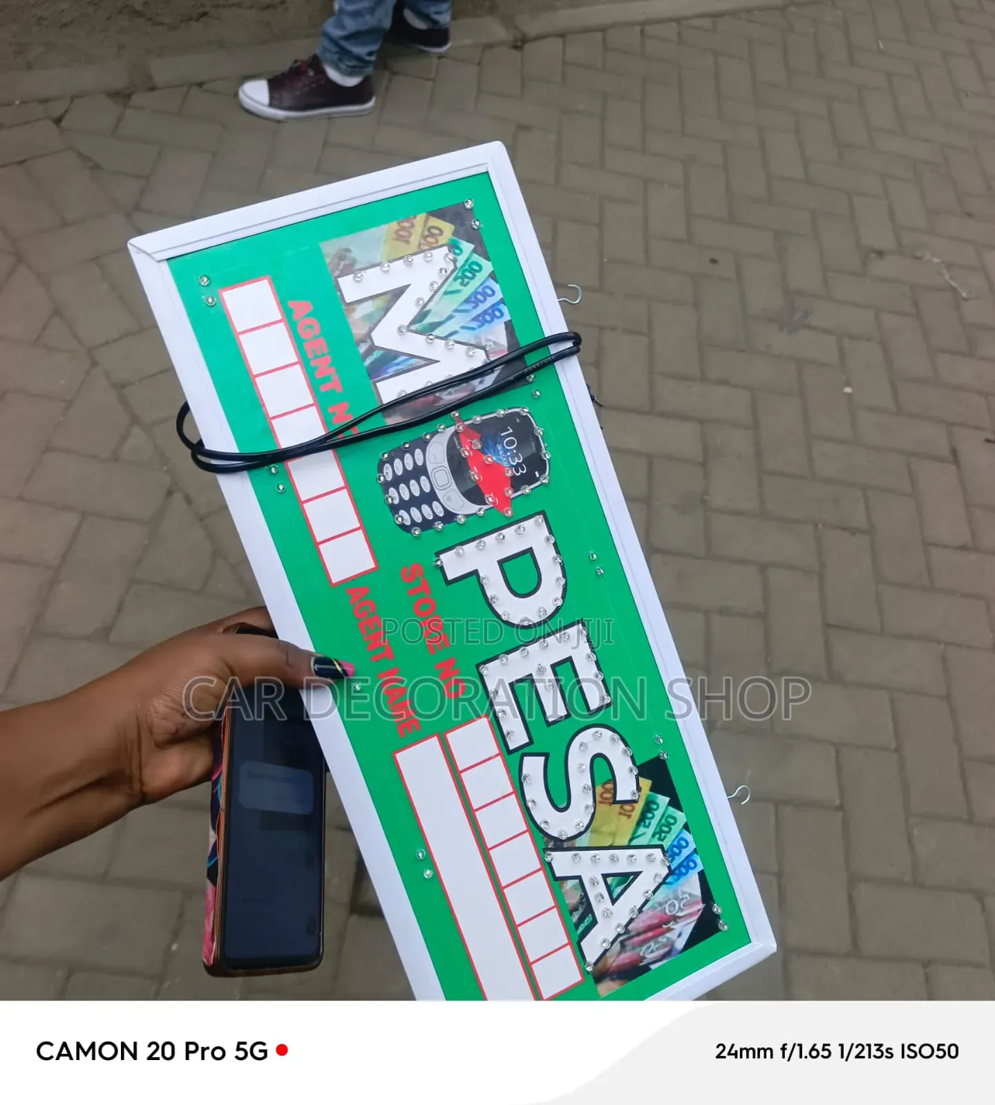 Indoor and Door Use Led One_sided Mpesa Sign