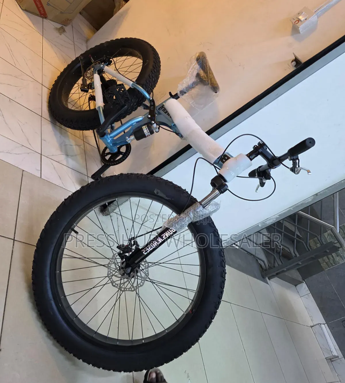 Full Suspension 26-Inch Fat Bike (Foldable) – Dual Disc Brakes
