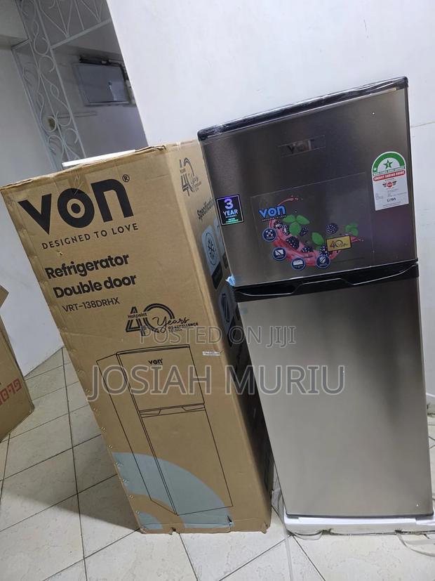 138L Von Double Door Refrigerator - thumbnail 2