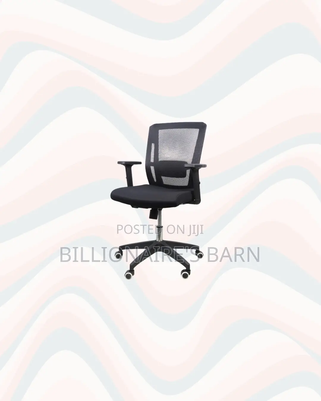 Practical Barn Origin Chair Mid Back Nylon for Back Support Comfort