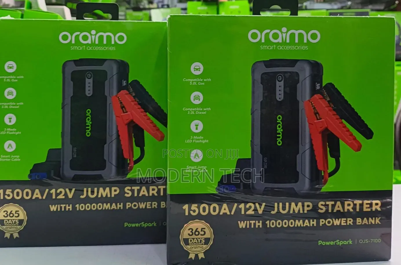 Oraimo PowerSpark 1500A 12V Car Jump Starter