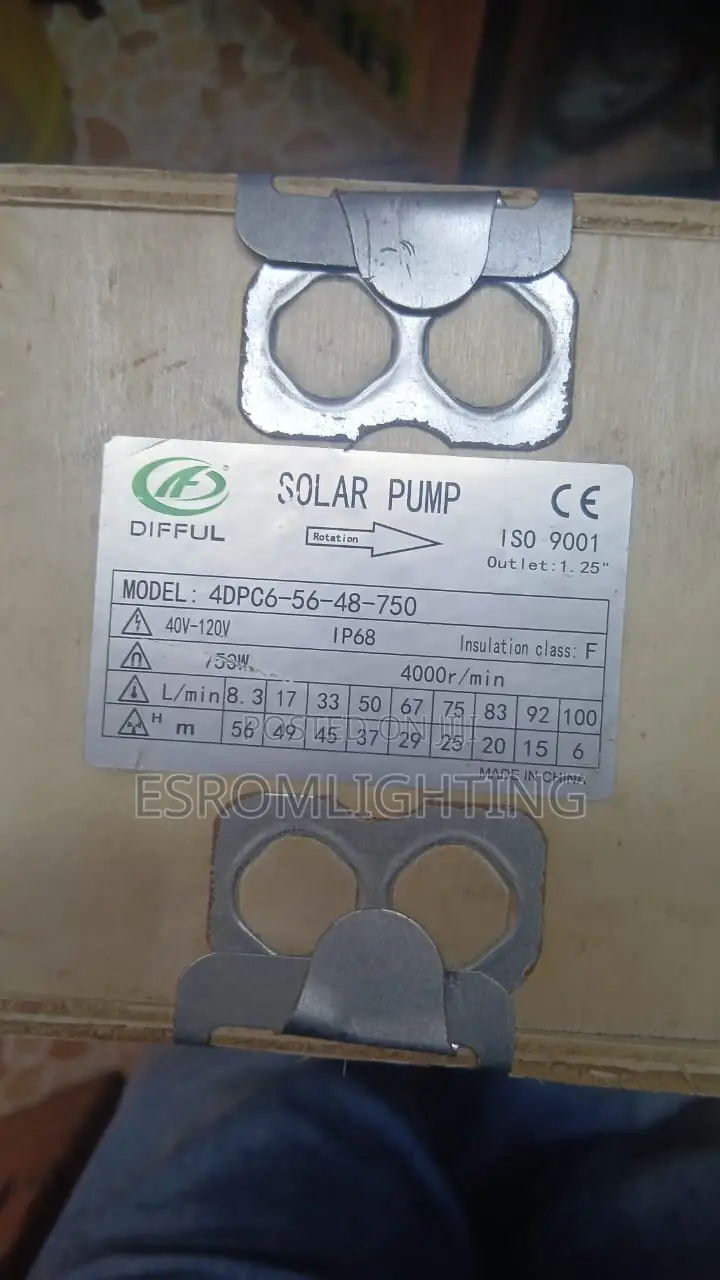 750w Difful Solar Submersible Water Pump