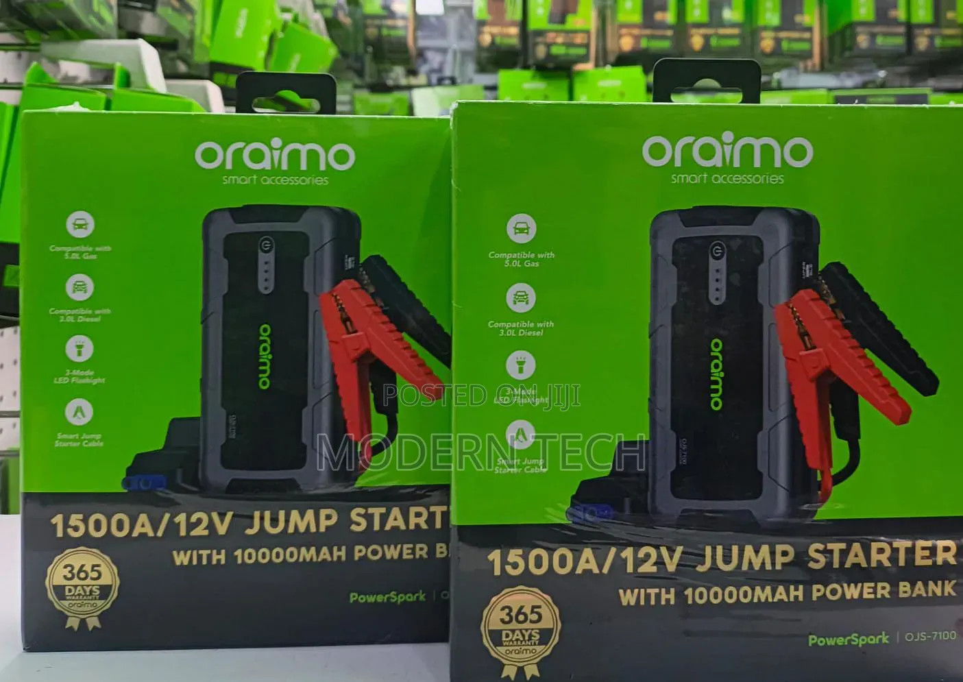 Oraimo PowerSpark 1500A 12V Car Jump Starter