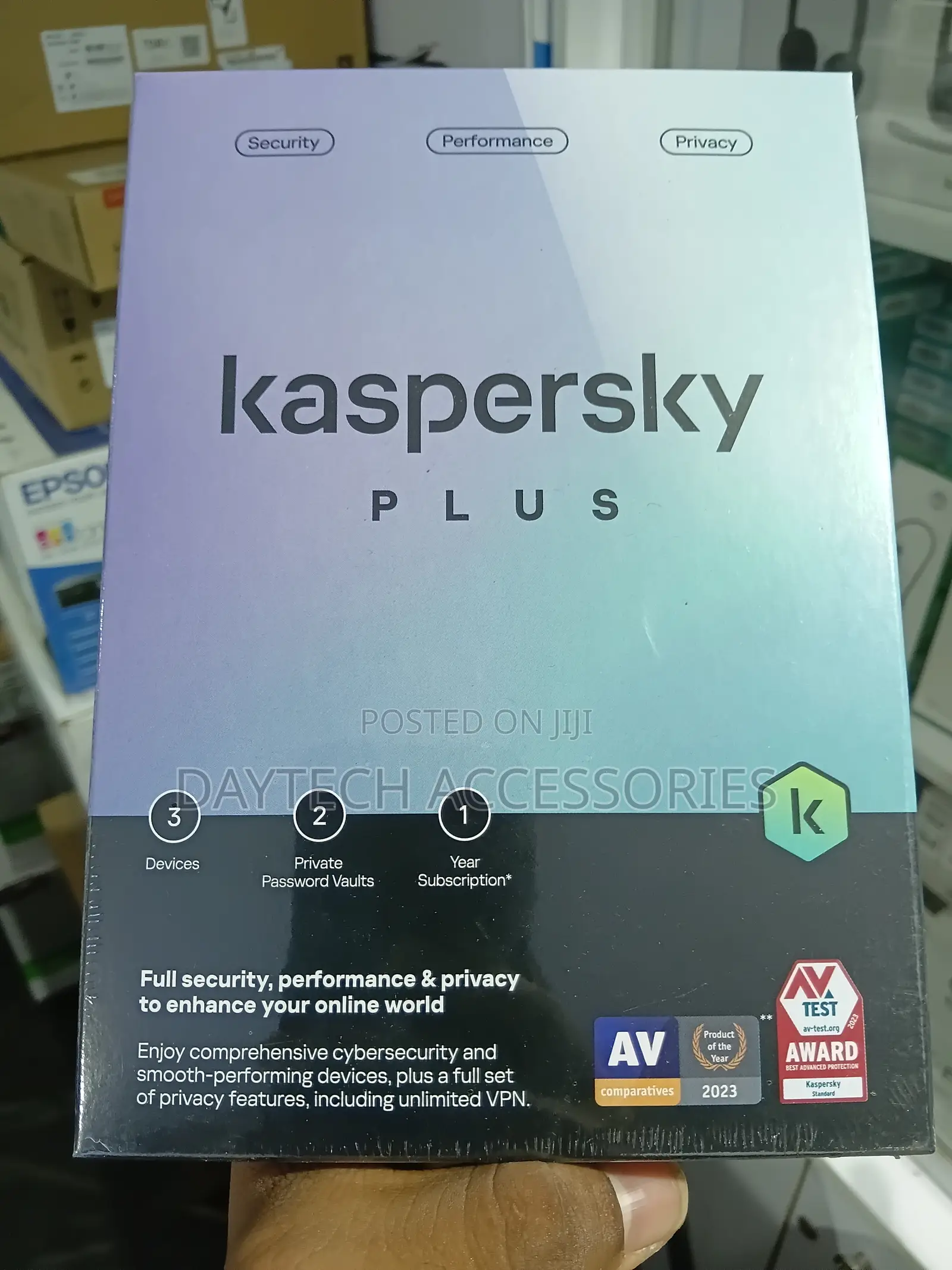 Kaspersky Plus 3 User Internet Security.