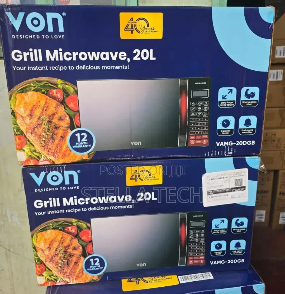 Von 20L Digital Microwave With Grill