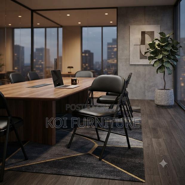 Office Chairs; Foldable Black-Style Office Chairs - thumbnail 3