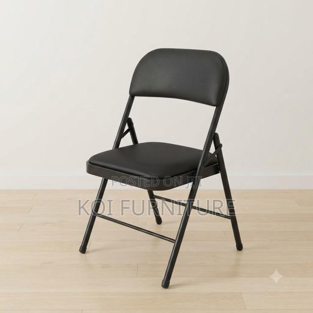 Office Chairs; Foldable Black-Style Office Chairs - thumbnail 5
