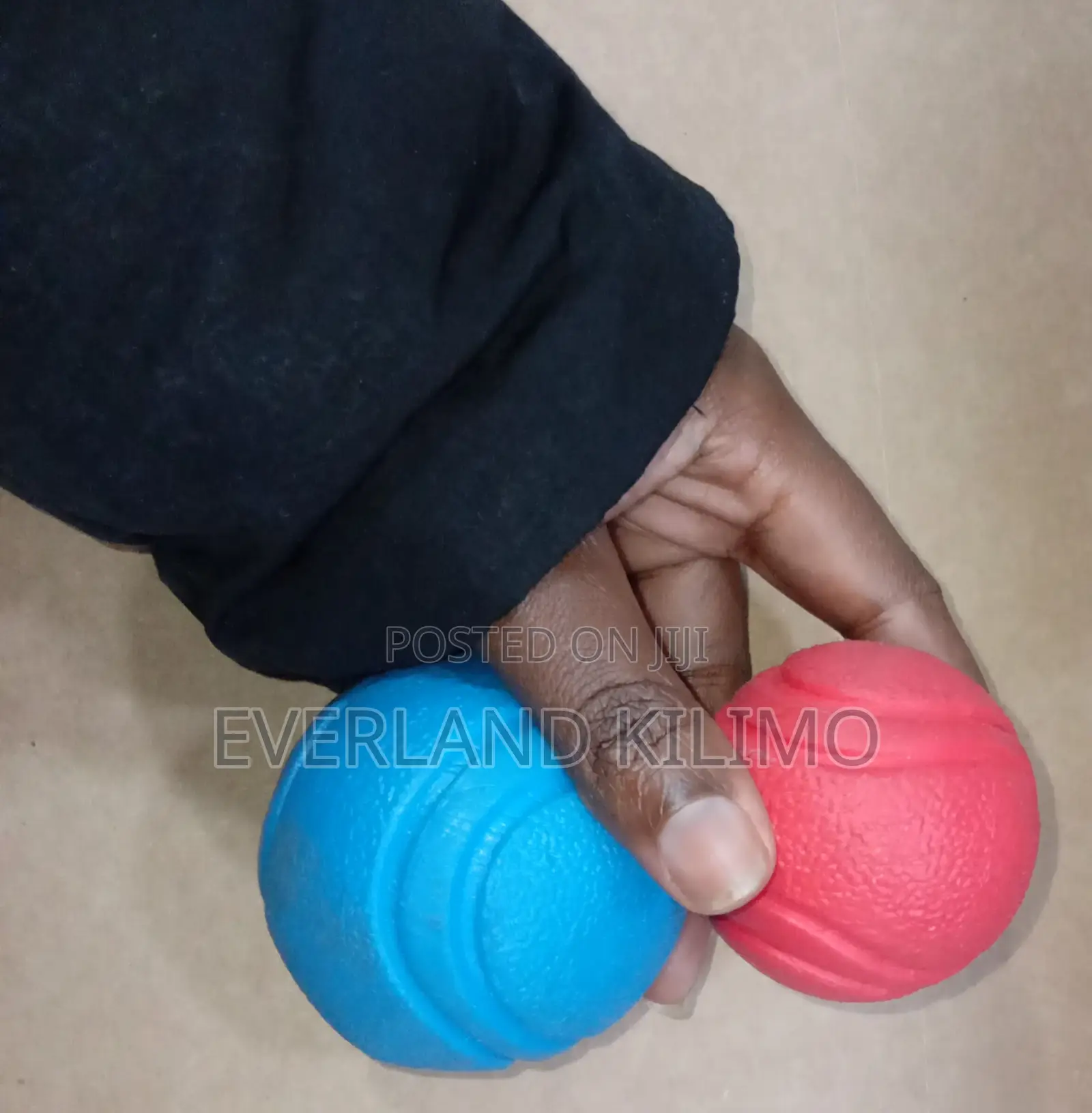 Dog Large Blue Bouncy Fetch Ball for Aggressive Chewers