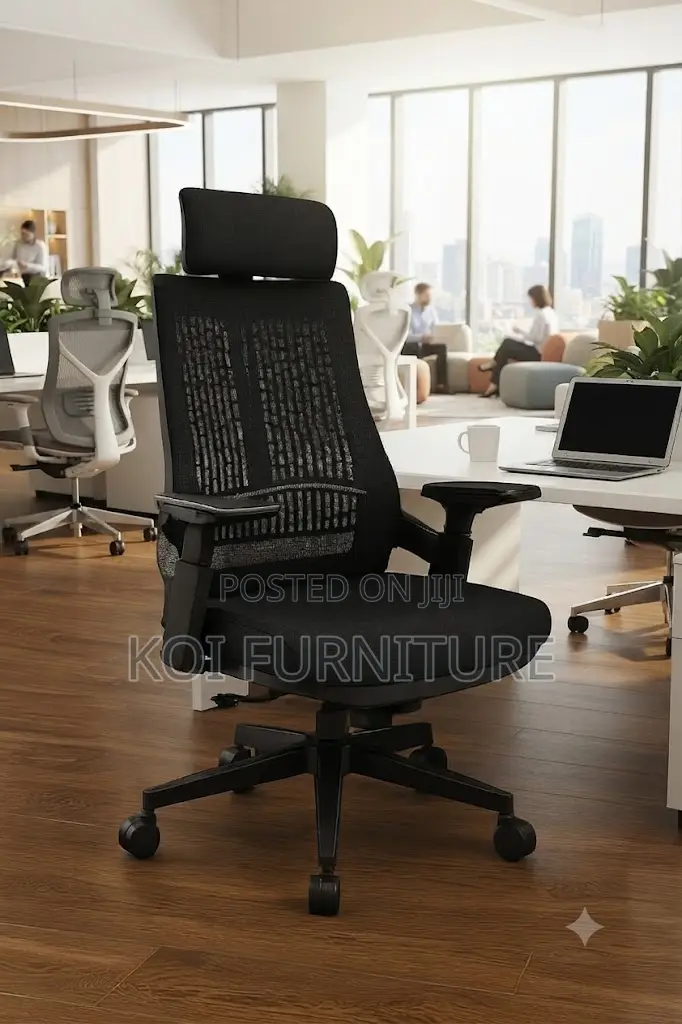 Office Chairs; High Back Ergonomic Office Chairs Wiith Metal Base
