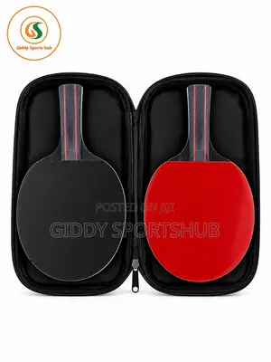Professional Table Tennis Paddle Set With Protective Carry Case