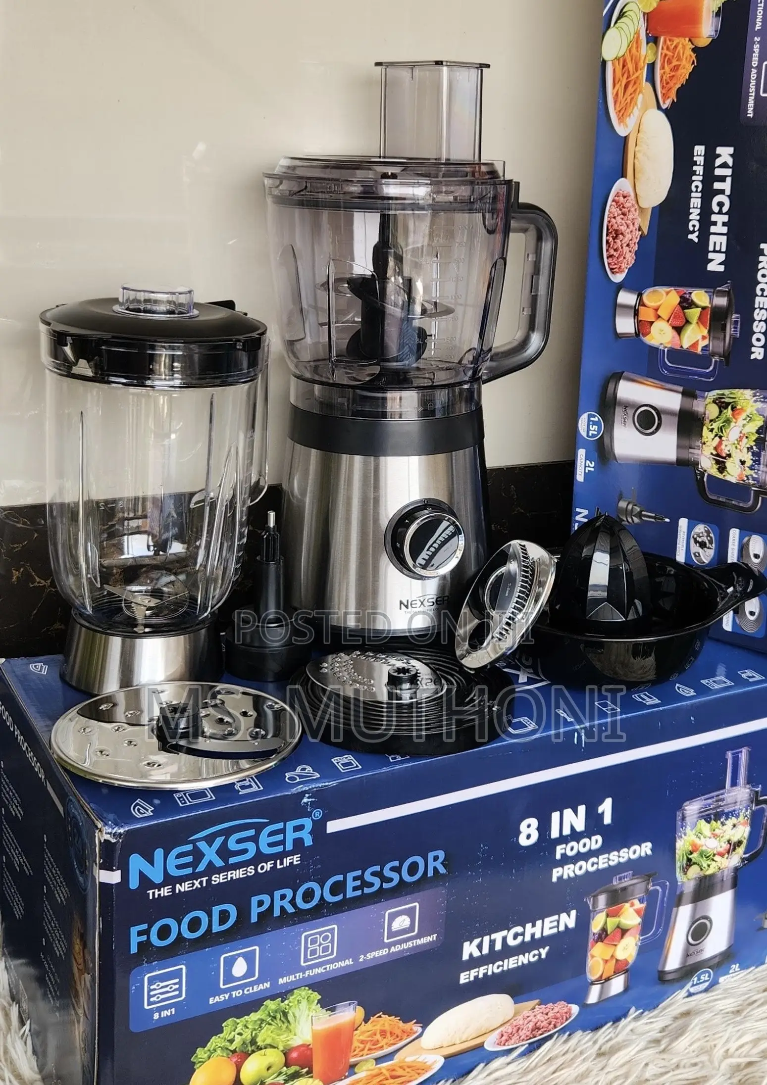 The Next Series of Life" 8-in-1 Food Processor,