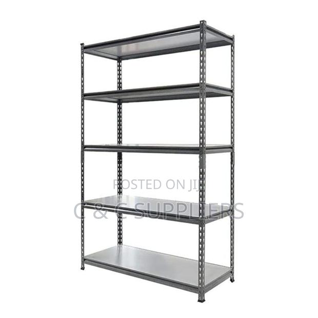 Adjustable Metallic Shelving Rack - thumbnail 5