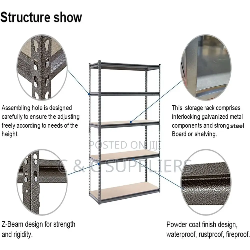 Adjustable Metallic Shelving Rack