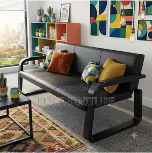 Office Sofa; Five Seaters Executive Leather Lounge Sofa Set
