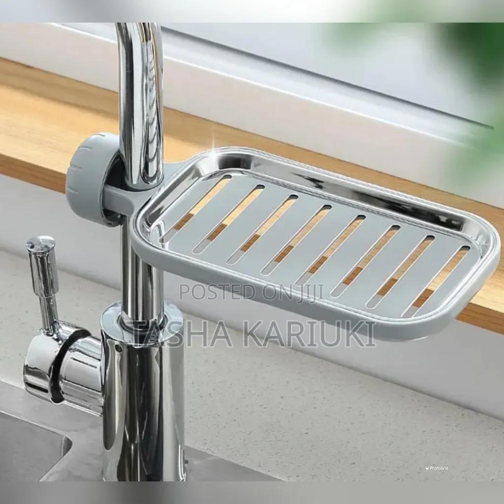 Adjustable Sink Faucet Storage Rack