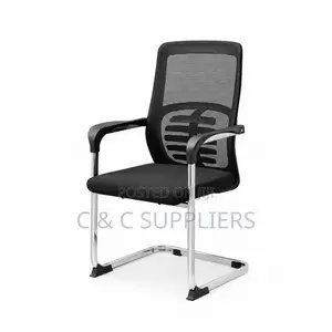Ergonomic Non Swivel Mesh Guest Chair.