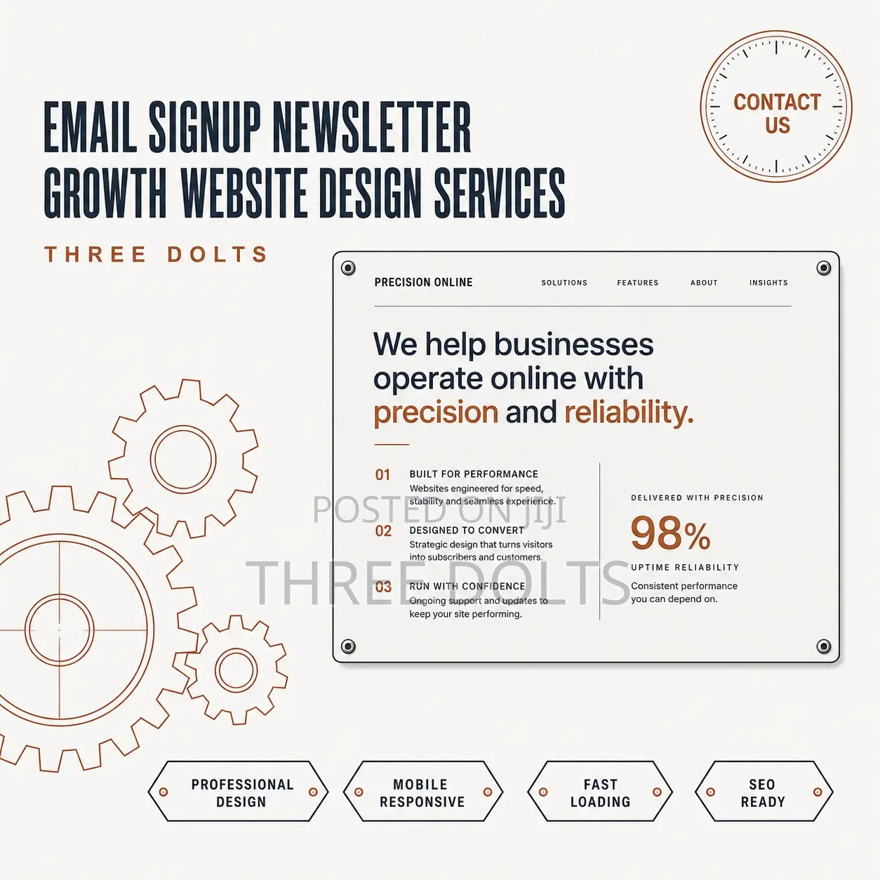 Email Signup Newsletter Growth Website Design Services