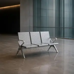 Heavy Duty 3-Seater Metallic Office Bench