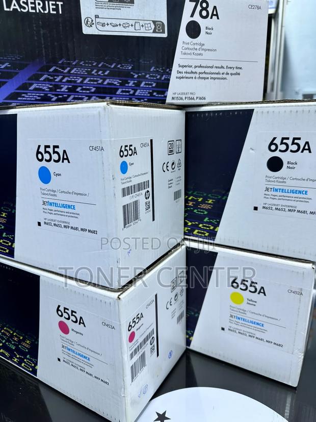 Authentic HP 655A Cyan Toner (CF451A) – Brilliant Color Output