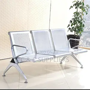 Heavy Duty 3-Seater Metallic Office Bench