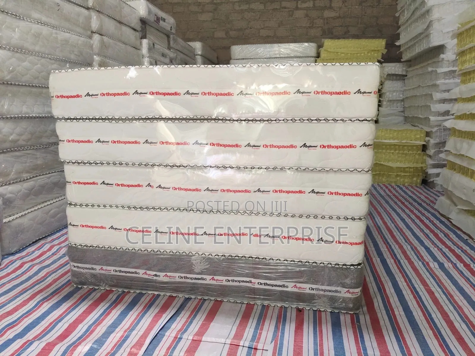 Orthopedic Spring Mattress 5×6 – 10 Inches | Grey | Firm Support