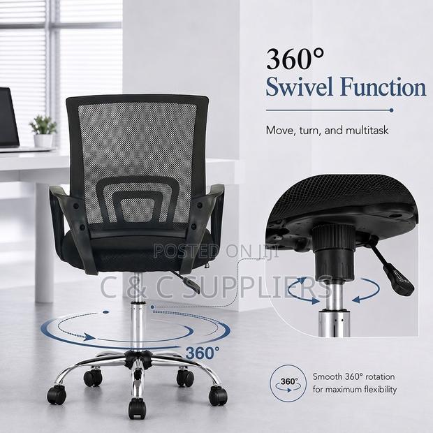 Medium Back Mesh Study Chair. - thumbnail 4