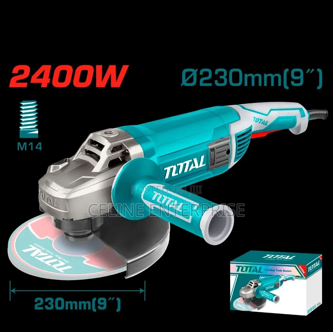 Total 2400W Angle Grinder (9”)
