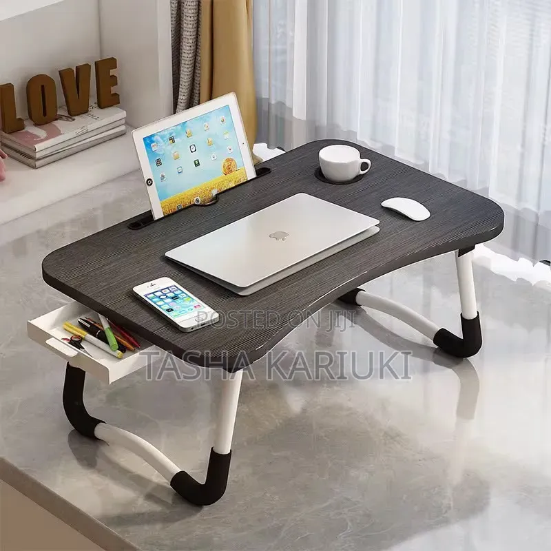 Breakfast Laptop Table With Side Drawer
