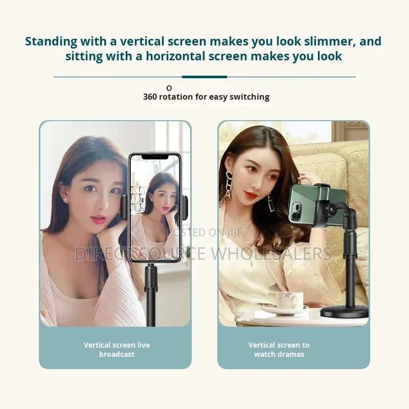 Adjustable Desktop Phone Stand for Video Recording