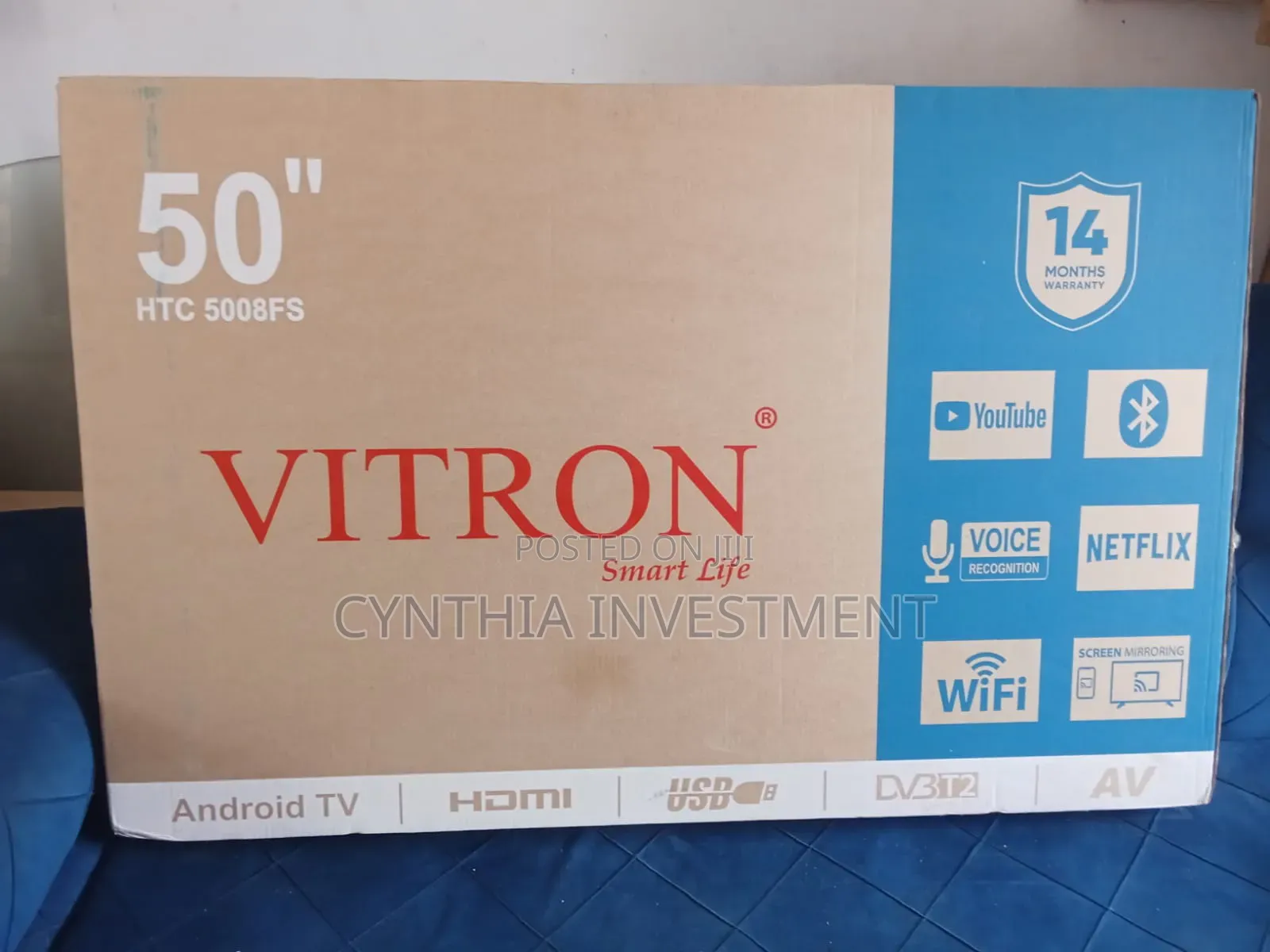 Vitron 50 Inch Smart Android Frameless TV
