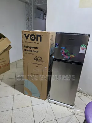 Von 138L Compact Double Door Fridge