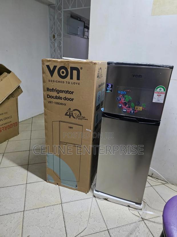 Von 138L Compact Double Door Fridge - thumbnail 2