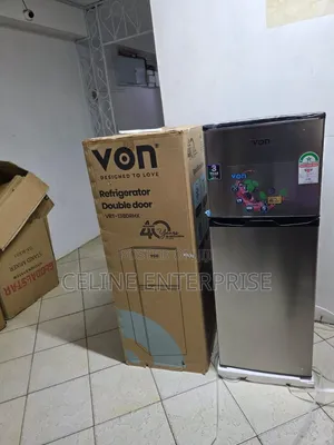 Von 138L Double Door Fridge Freezer