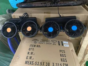 12v Dual Head Electric Car Fan for Dashboard Mounting