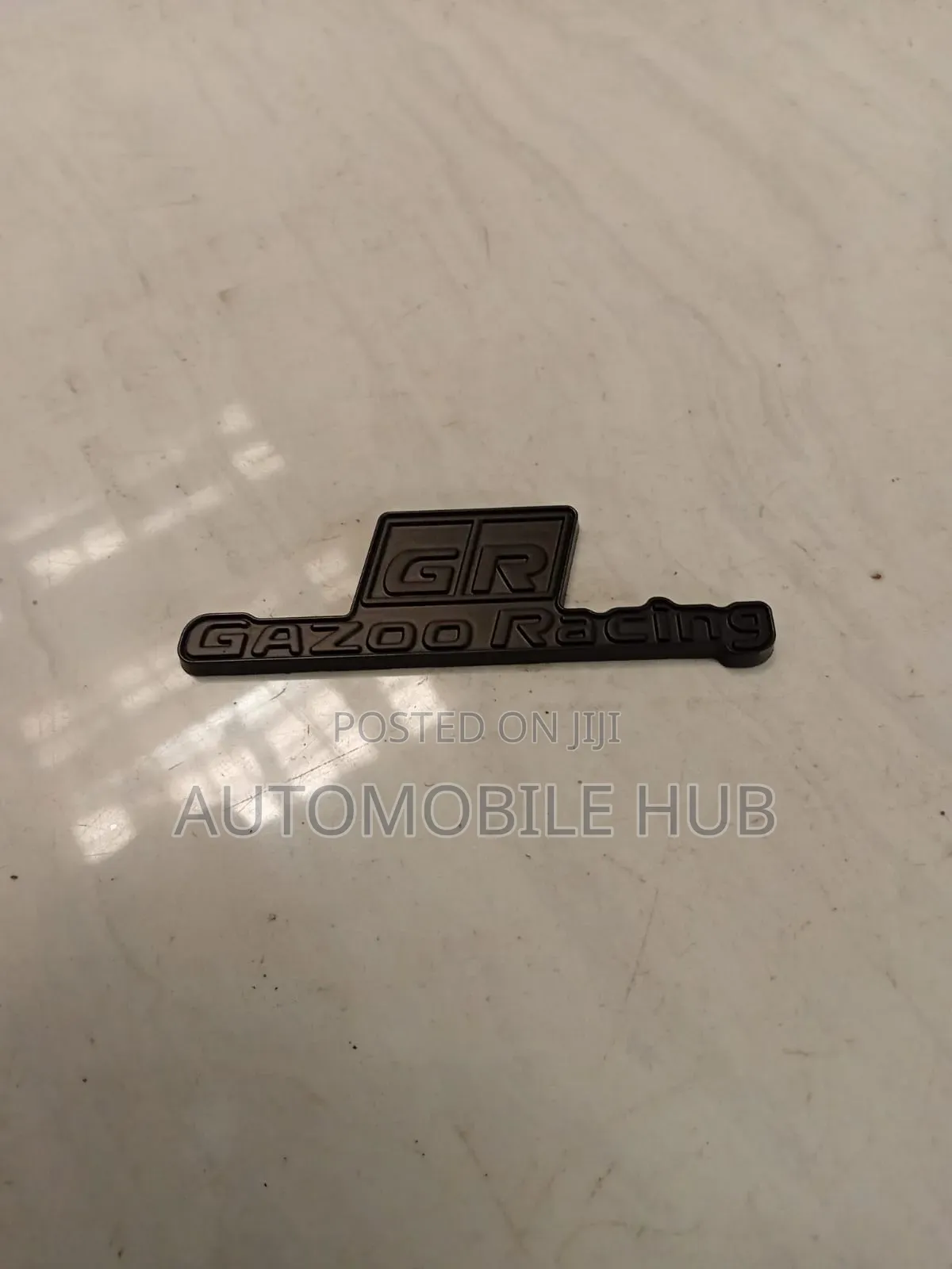 GR Racing Logo Name Emblem Sticker – Premium Car Badge Decal