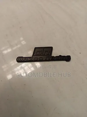 GR Racing Logo Name Emblem Sticker – Premium Car Badge Decal