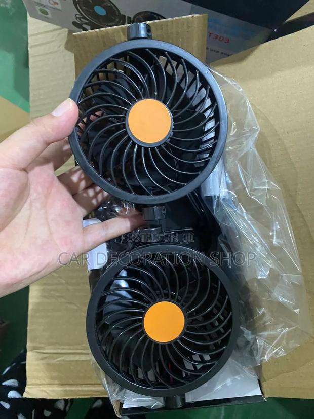 360° Rotatable Double Head 2_speed Dashboard Fan - thumbnail 2
