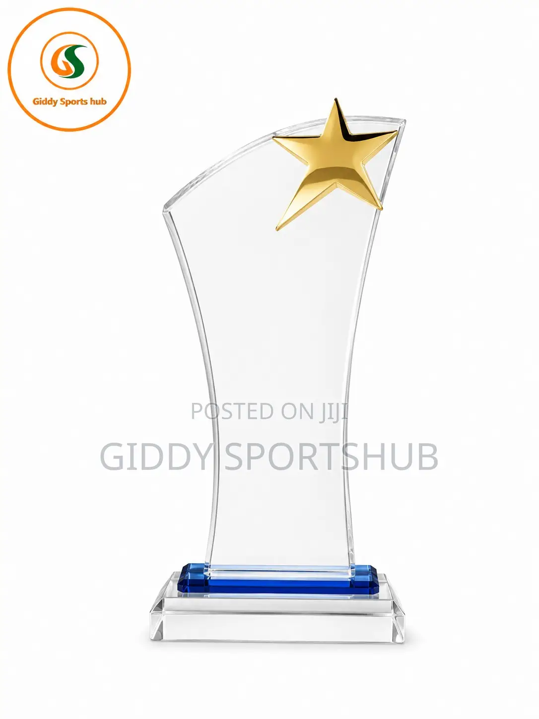 Premium Crystal Star Achievement Trophy Award