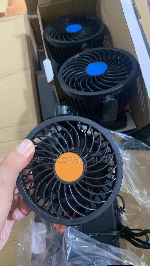 Portable Multi Twin Head Vehicle Cooling Fan
