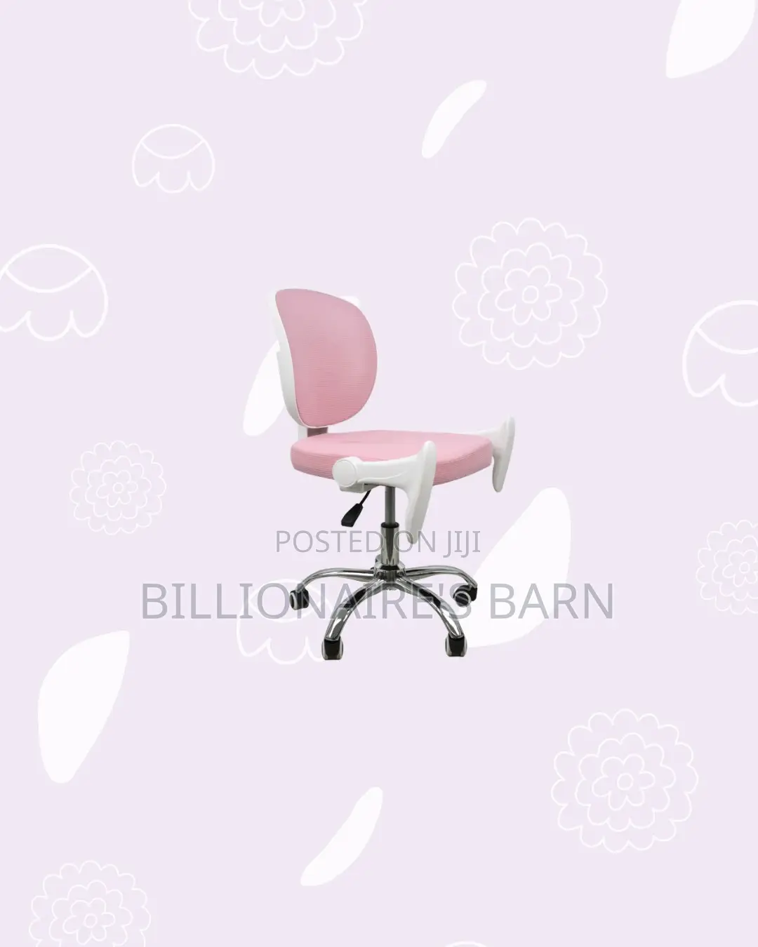 Practical Pink Mesh Office Chair | Daily Office Comfort