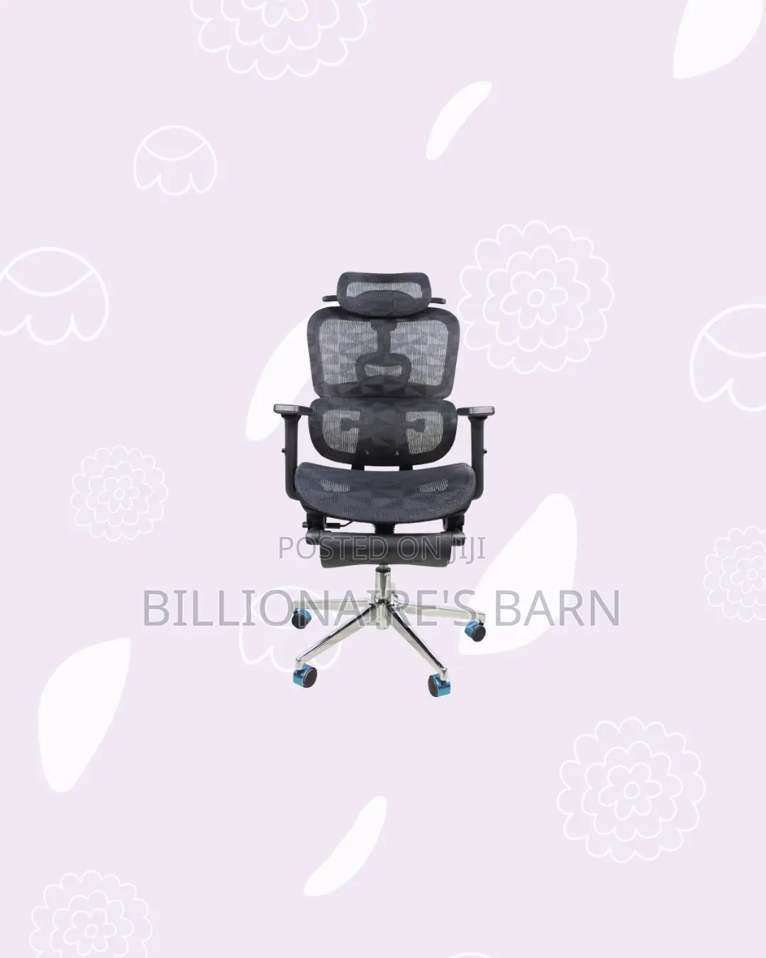 Practical AeroFlex Black Mesh Executive Chair | Daily Office Comfort