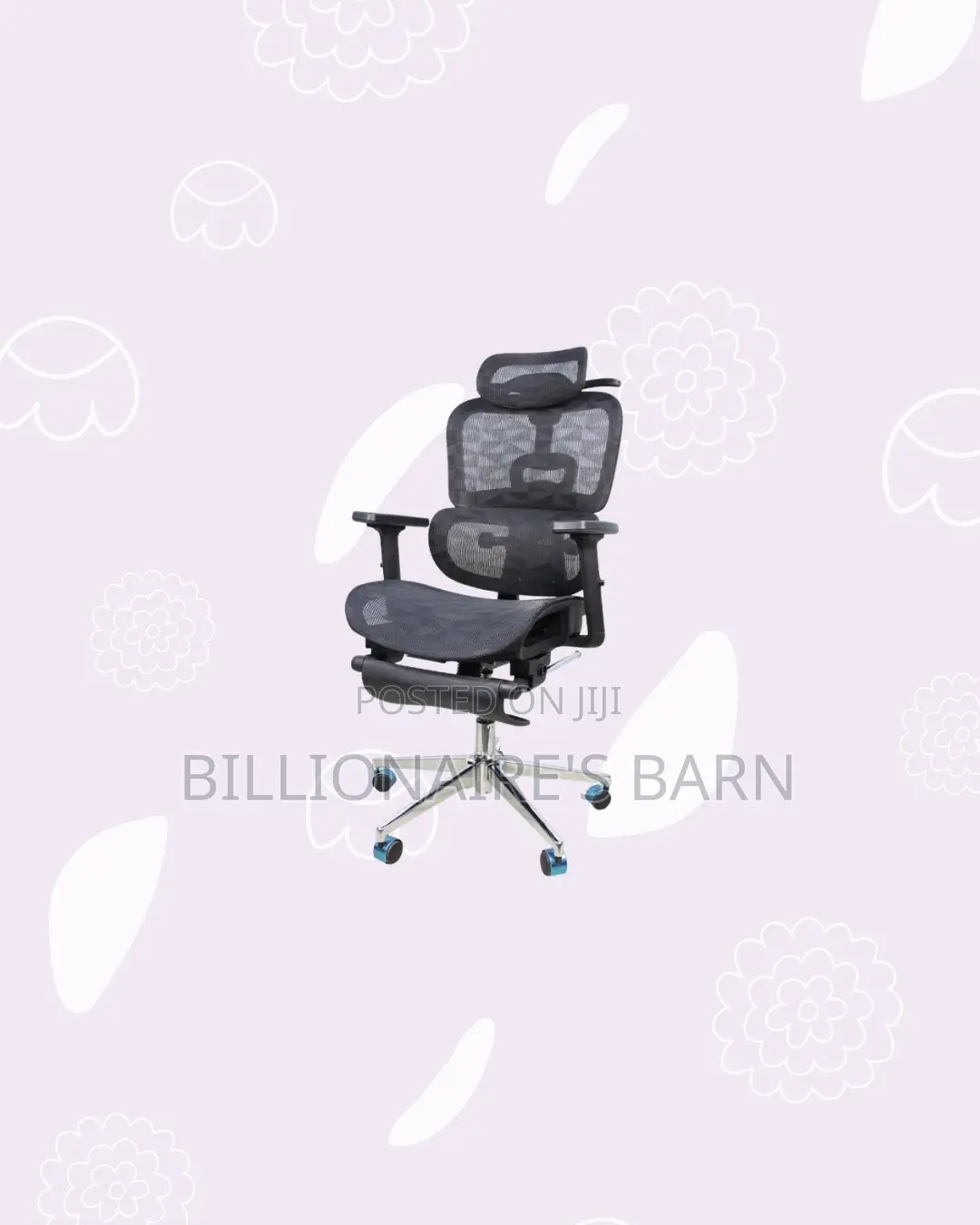 Practical AeroFlex Black Mesh Executive Chair | Daily Office Comfort