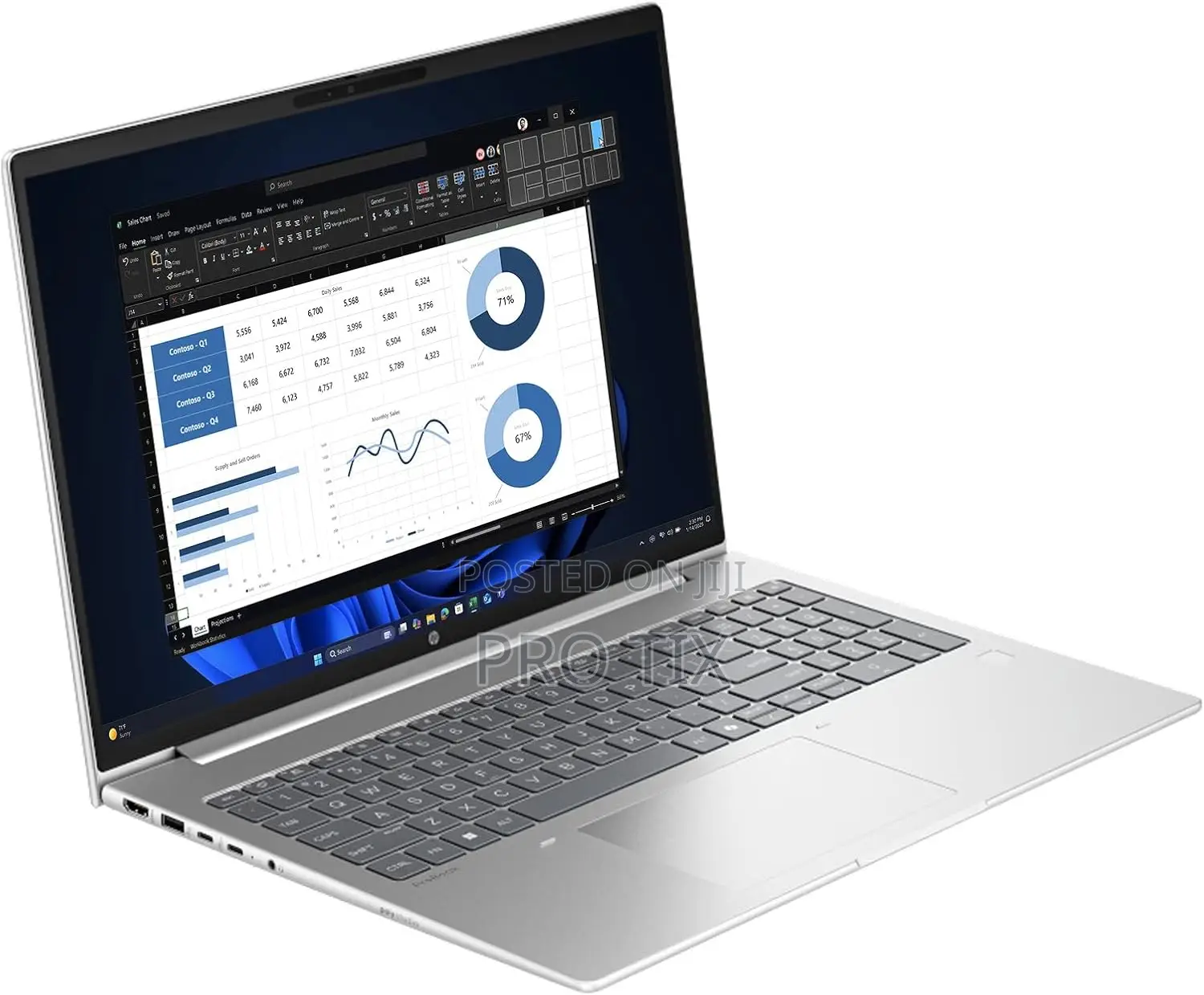 New Laptop HP ProBook 460 G11 16GB Intel Core Ultra 7 SSD 512GB