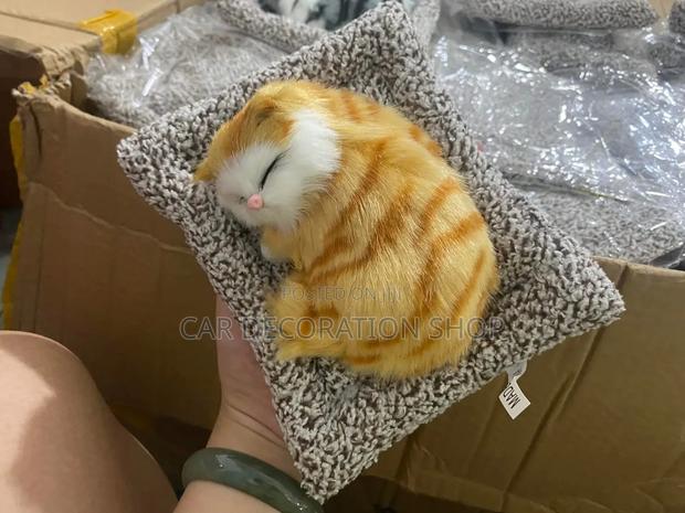 Realistic Sleeping Car Small Mat Dashboard Plush Toys - thumbnail 2